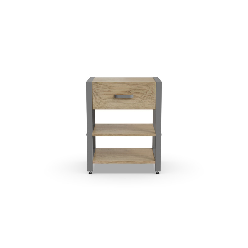 Тумба універсальна Ferrum-decor Вів'єн 1/2 50x41x40 сірий ДСП Дуб Кремона Торро 16 мм (FRD-107788)