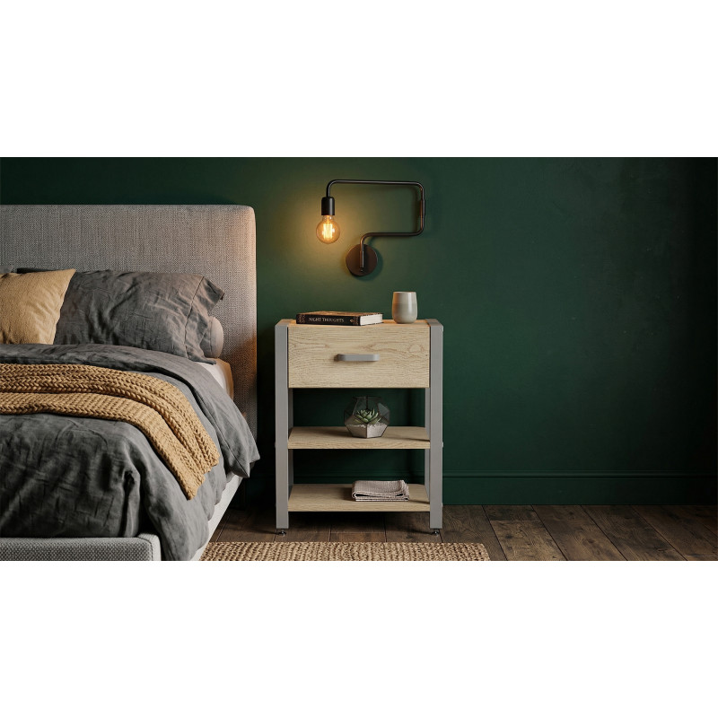 Тумба універсальна Ferrum-decor Вів'єн 1/2 50x41x40 сірий ДСП Дуб Кремона Торро 16 мм (FRD-107788)