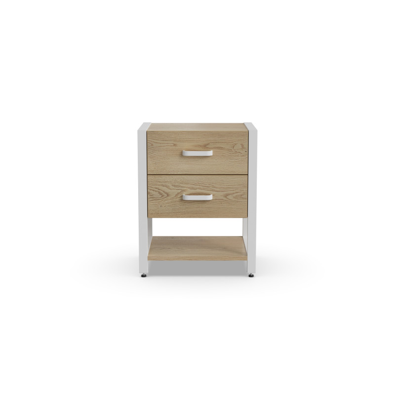 Тумба універсальна Ferrum-decor Вів'єн 2/1 50x41x40 білий ДСП Дуб Кремона Торро 16 мм (FRD-107798)