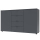 Комод в спальню Doros Рон 5 140х38х81 см Графит (DRS-011301) - фото 3