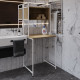 Стеллаж полка Бафрум 403 Ferrum-decor для стиральной машины 178x70,5x60,5 Белый металл ДСП Дуб Евок Прибрежный 16 мм (FRD-107599) - фото 4