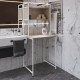Стеллаж полка Бафрум 403 Ferrum-decor для стиральной машины 178x70,5x60,5 Белый металл ДСП Дуб Сан-Марино 16 мм (FRD-107379) - фото 2