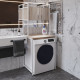 Стеллаж полка Бафрум 404 Ferrum-decor для стиральной машины 178x70,5x60,5 Белый металл ДСП Дуб Сан-Марино 16 мм (FRD-107389) - фото 10