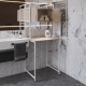 Стеллаж полка Бафрум 404 Ferrum-decor для стиральной машины 178x70,5x60,5 Белый металл ДСП Дуб Сан-Марино 16 мм (FRD-107389) - фото 2