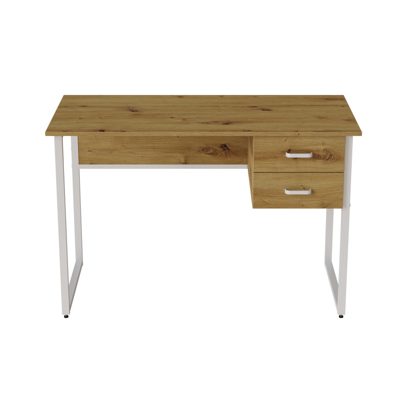 Компьютерный стол Ferrum-decor Дакота 75x120x70 белый ДСП Дуб Артизан 16мм (FRD-107269)