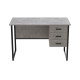 Компьютерный стол Ferrum-decor Гарри 75x120x70 черный ДСП Бетон 32мм (FRD-107309) - фото 4