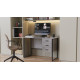 Компьютерный стол Ferrum-decor Гарри 75x120x70 черный ДСП Бетон 32мм (FRD-107309) - фото 3