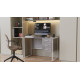 Компьютерный стол Ferrum-decor Гарри 75x120x60 белый ДСП Бетон 32мм (FRD-107289) - фото 3