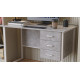 Компьютерный стол Ferrum-decor Гарри 75x120x60 белый ДСП Бетон 32мм (FRD-107289) - фото 1