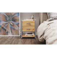 Тумба універсальна Ferrum-decor Вів'єн 2/1 50x41x40 сірий ДСП Дуб Артизан 16 мм (FRD-106869)