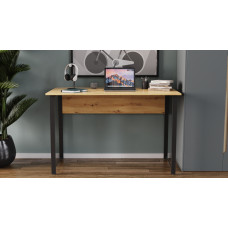 Компьютерный стол Ferrum-decor Курт 75x120x60 черный ДСП Дуб Артизан 16мм (FRD-107149)