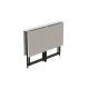 Стол-книжка трансформер Морис 2 Ferrum-decor 750x1000x1100 Черный металл ДСП Белый 16 мм (FRD-107319) - фото 6