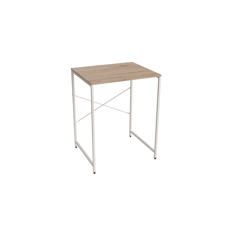 Стеллаж полка Бафрум 401 Ferrum-decor для стиральной машины 90x70,5x60,5 Белый металл ДСП Дуб Сан-Марино 16 мм (FRD-107359)