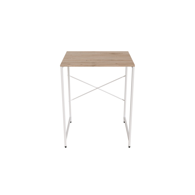Стеллаж полка Бафрум 401 Ferrum-decor для стиральной машины 90x70,5x60,5 Белый металл ДСП Дуб Сан-Марино 16 мм (FRD-107359)