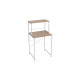 Стеллаж полка Бафрум 402 Ferrum-decor для стиральной машины 133,5x70,5x60,5 Белый металл ДСП Дуб Сан-Марино 16 мм (FRD-107369) - фото 6