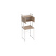Стеллаж полка Бафрум 404 Ferrum-decor для стиральной машины 178x70,5x60,5 Белый металл ДСП Дуб Сан-Марино 16 мм (FRD-107389) - фото 9