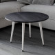 Стол журнальный круглый OPTIMA 2 ноги на конус Ferrum-decor 450x670x670 Белый металл ДСП Каштан Арвадонна 16 мм (FRD-107549) - фото 3