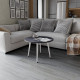 Стол журнальный круглый OPTIMA 2 ноги на конус Ferrum-decor 450x670x670 Белый металл ДСП Каштан Арвадонна 16 мм (FRD-107549) - фото 2