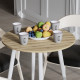 Стол круглый OPTIMA 4 ноги на конус Ferrum-decor 750x670x670 Белый металл ДСП Дуб Евок Прибрежный 16 мм (FRD-107569) - фото 3