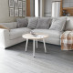 Стол журнальный круглый OPTIMA 2 ноги на конус Ferrum-decor 450x670x670 Белый металл ДСП Дуб Сонома 16 мм (FRD-107479) - фото 5