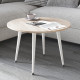 Стол журнальный круглый OPTIMA 2 ноги на конус Ferrum-decor 450x670x670 Белый металл ДСП Дуб Сонома 16 мм (FRD-107479) - фото 4