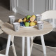 Стол круглый OPTIMA 4 ноги на конус Ferrum-decor 750x670x670 Белый металл ДСП Дуб Сонома 16 мм (FRD-107459) - фото 2