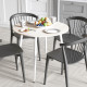 Стол круглый OPTIMA 5 ноги на конус Ferrum-decor 750x900x900 Белый металл ДСП Дуб Сонома 16 мм (FRD-107489) - фото 3