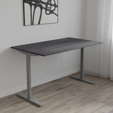 Стол письменный Space Ferrum-decor 750x1400x600 Серый металл ДСП Каштан Арвадонна 16 мм (FRD-107959)