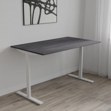 Стол письменный Space Ferrum-decor 750x1400x600 Белый металл ДСП Каштан Арвадонна 16 мм (FRD-107969)