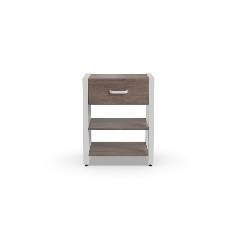 Тумба універсальна Ferrum-decor Вів'єн 1/2 50x41x40 білий ДСП Дуб Кремона Канолло 16 мм (FRD-107779)