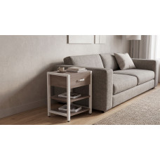 Тумба універсальна Ferrum-decor Вів'єн 1/2 50x41x40 білий ДСП Дуб Кремона Канолло 16 мм (FRD-107779)