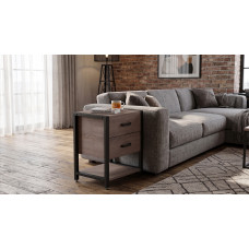 Тумба універсальна Ferrum-decor Вів'єн 2/1 50x41x40 чорний ДСП Дуб Кремона Канолло 16 мм (FRD-107789)