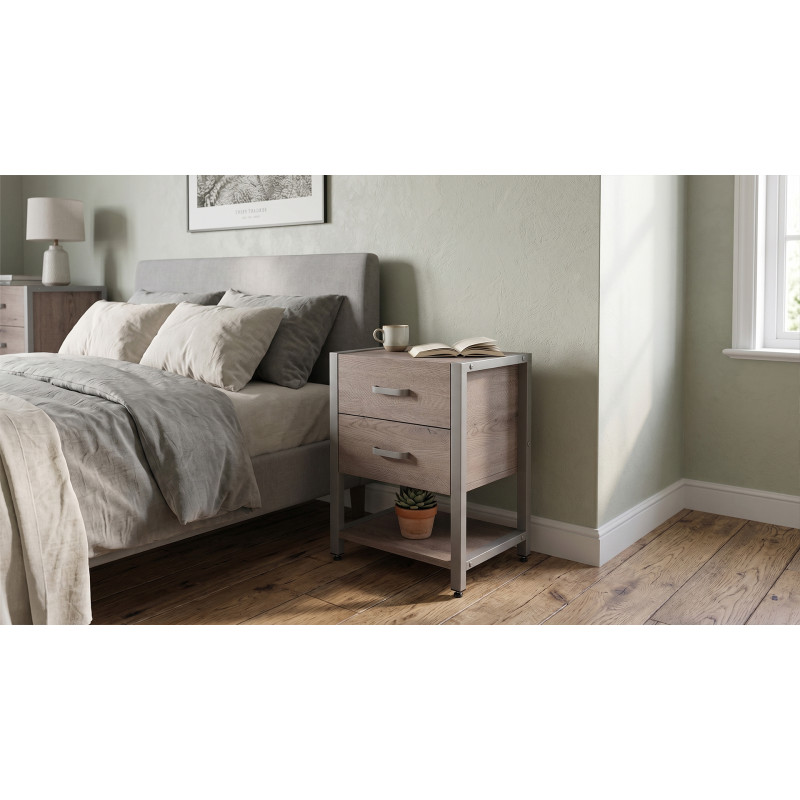 Тумба універсальна Ferrum-decor Вів'єн 2/1 50x41x40 сірий ДСП Дуб Кремона Канолло 16 мм (FRD-107799)