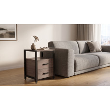 Тумба універсальна Ferrum-decor Вів'єн 2/2 50x41x40 чорний ДСП Дуб Кремона Канолло 16 мм (FRD-107759)