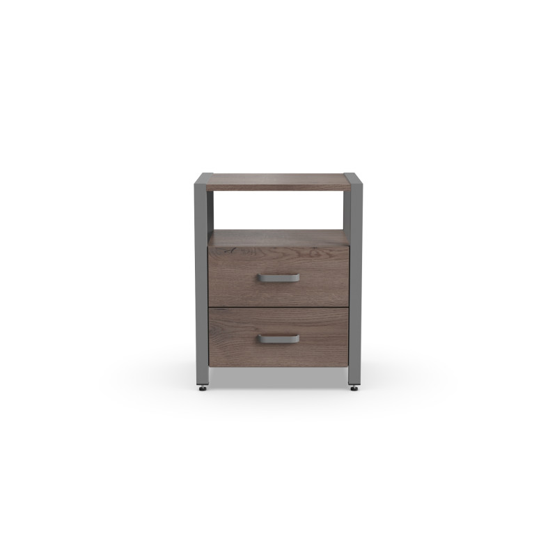 Тумба універсальна Ferrum-decor Вів'єн 2/2 50x41x40 сірий ДСП Дуб Кремона Канолло 16 мм (FRD-107769)