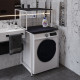 Стеллаж полка Бафрум 402 Ferrum-decor для стиральной машины 133,5x70,5x60,5 Белый металл ДСП Каштан Арвадонна 16 мм (FRD-107590) - фото 2