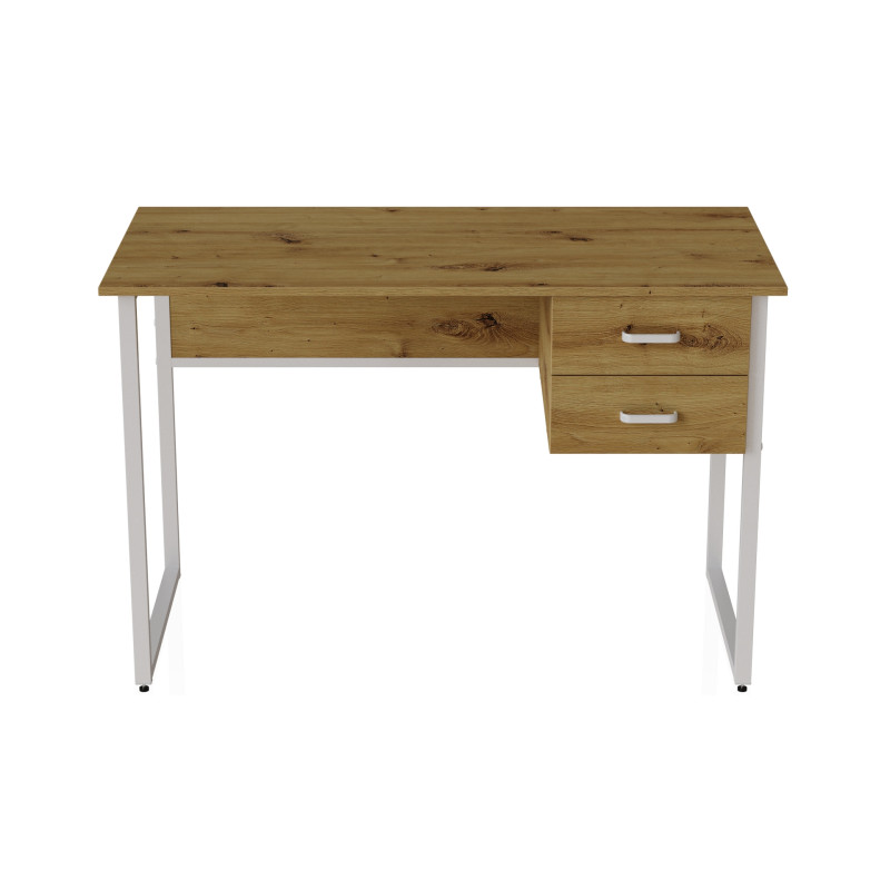 Компьютерный стол Ferrum-decor Дакота 75x140x70 белый ДСП Дуб Артизан 32мм (FRD-107280)