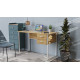 Компьютерный стол Ferrum-decor Дакота 75x120x70 белый ДСП Дуб Артизан 32мм (FRD-107270) - фото 2