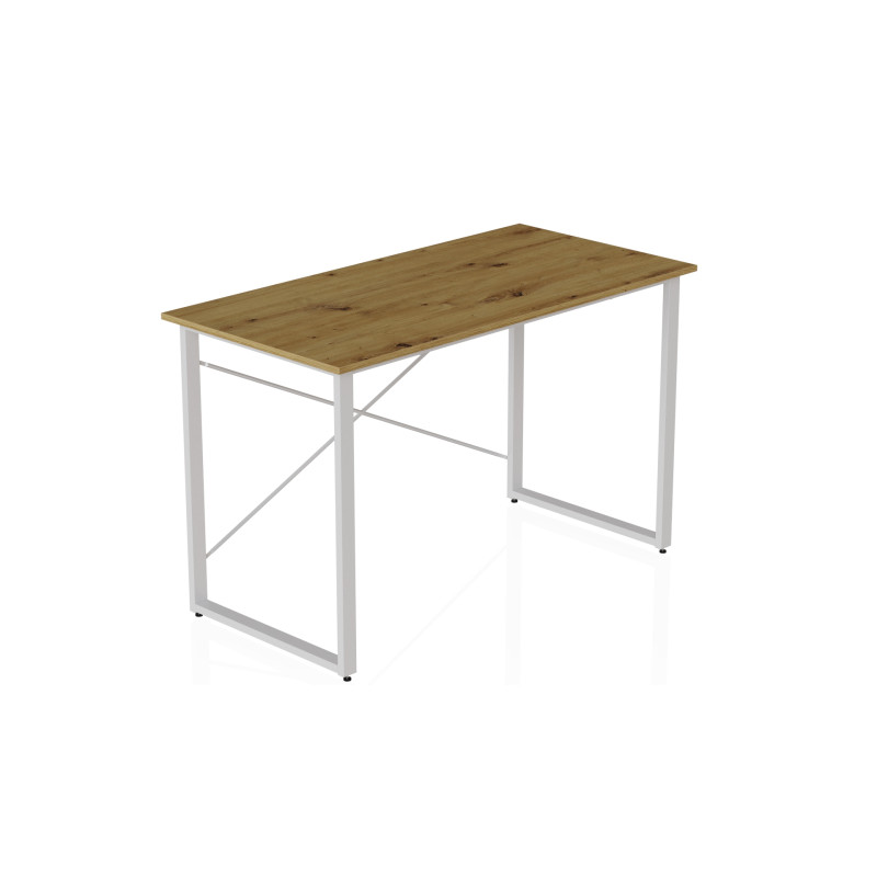 Компьютерный стол Ferrum-decor Дейв 75x140x60 белый ДСП Дуб Артизан 32мм (FRD-107050)