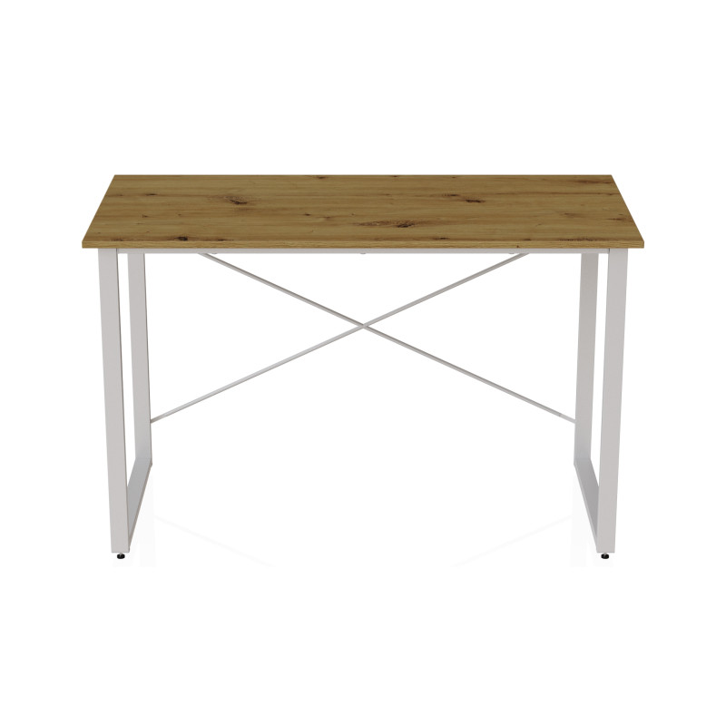 Компьютерный стол Ferrum-decor Дейв 75x140x60 белый ДСП Дуб Артизан 32мм (FRD-107050)