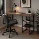 Стол письменный Кевин Ferrum-decor 75x100x70 Черный металл ДСП Дуб Кремона Канолло 32 мм (FRD-108030) - фото 5