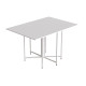 Стол раскладной трансформер книжка Морис 3 Ferrum-decor 75x130x90 Белый металл ДСП Белый 16 мм (FRD-107420) - фото 10