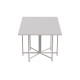 Стол раскладной трансформер книжка Морис 3 Ferrum-decor 75x130x90 Белый металл ДСП Белый 16 мм (FRD-107420) - фото 8