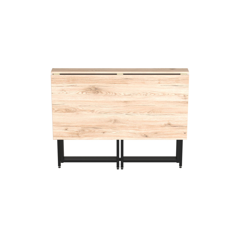 Стол-книжка трансформер Морис 2 Ferrum-decor 750x1000x1100 Черный металл ДСП Дуб Сан-Марино 16 мм (FRD-107320)