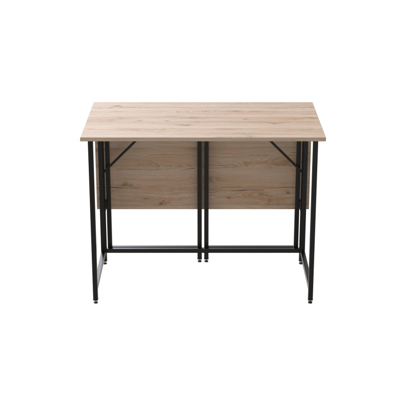 Стол-книжка трансформер Морис 2 Ferrum-decor 750x1000x1100 Черный металл ДСП Дуб Сан-Марино 16 мм (FRD-107320)