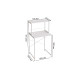 Стеллаж полка Бафрум 402 Ferrum-decor для стиральной машины 133,5x70,5x60,5 Белый металл ДСП Белый 16 мм (FRD-107370) - фото 5