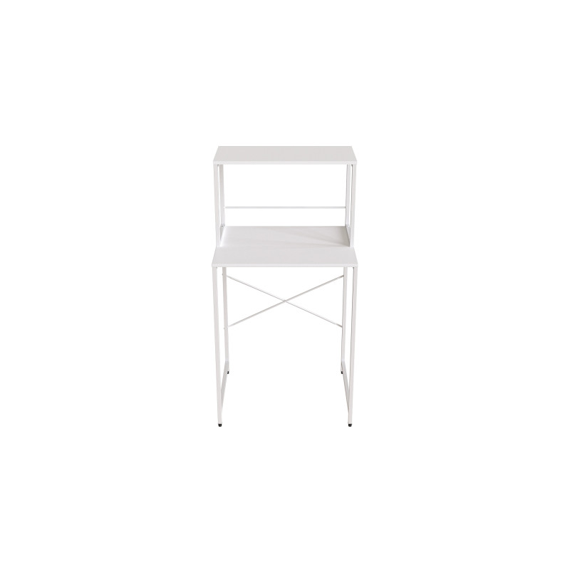 Стеллаж полка Бафрум 402 Ferrum-decor для стиральной машины 133,5x70,5x60,5 Белый металл ДСП Белый 16 мм (FRD-107370)
