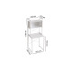 Стеллаж полка Бафрум 403 Ferrum-decor для стиральной машины 178x70,5x60,5 Белый металл ДСП Белый 16 мм (FRD-107380) - фото 6