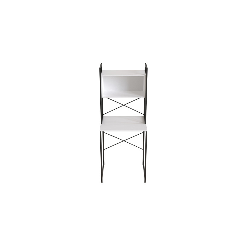 Стеллаж полка Бафрум 403 Ferrum-decor для стиральной машины 178x70,5x60,5 Белый металл ДСП Белый 16 мм (FRD-107380)