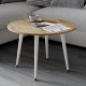 Стол журнальный круглый OPTIMA 2 ноги на конус Ferrum-decor 450x670x670 Белый металл ДСП Дуб Артизан 16 мм (FRD-107480) - фото 2
